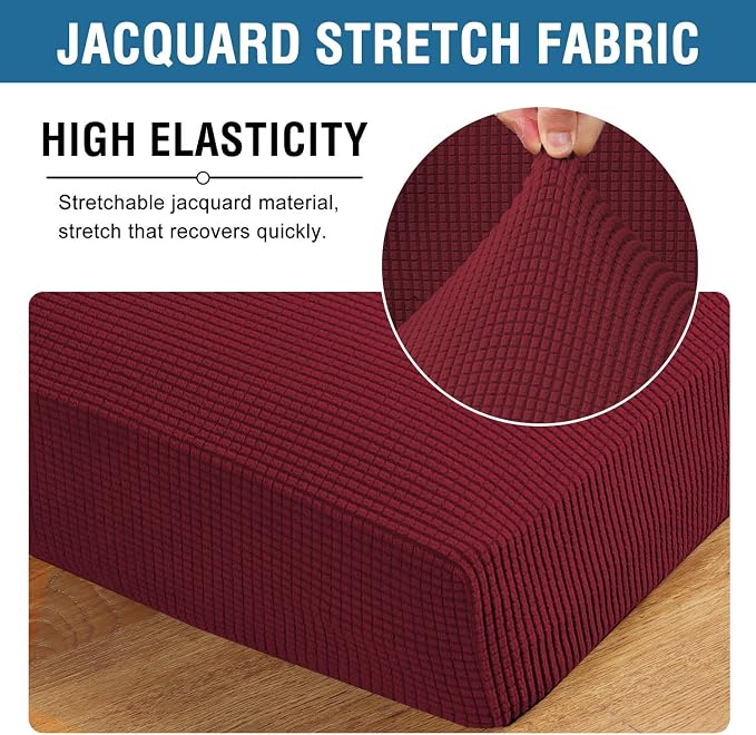 H.VERSAILTEX Super Stretch Individual Seat Cushion Covers - Image 4
