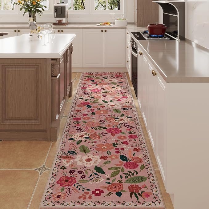 Rugcomf Runners for Hallways Kitchen Runner Rug Non Slip 2'x 10' Long Washable - Image 2