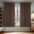Deconovo Blackout Curtains, Thermal Insulated, W70 x L63 2 Panels, Back Tab by Deconovo