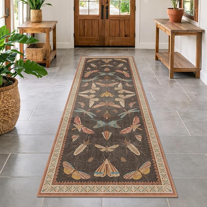 Hazo Haus 2'6"x8' 8ft Long Hallway Runner Rug, Stain Resistant Non-Slip Kitchen - Image 3