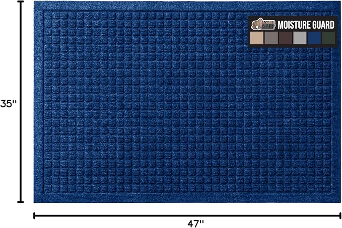 GORILLA GRIP® Ultra Absorbent Front Door Mat Outside Entrance, Traps Dirt and - Image 2