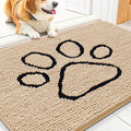 Smiry Dog Door Mat for Muddy Paws, Absorbent Dirt Trapper Non Slip Quick Dry by Smiry