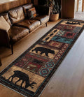 Rustic Cabin Runner Rug 2x8 Indoor Door Mat by YIHOUSE
