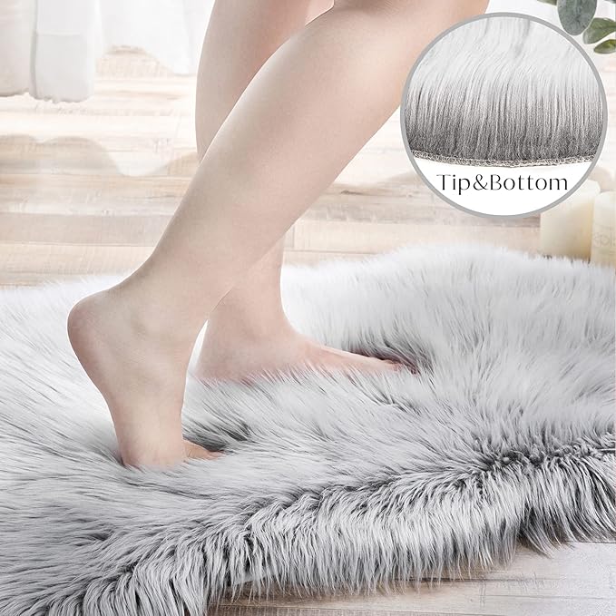 Ashler Faux Fur Rug - Image 2