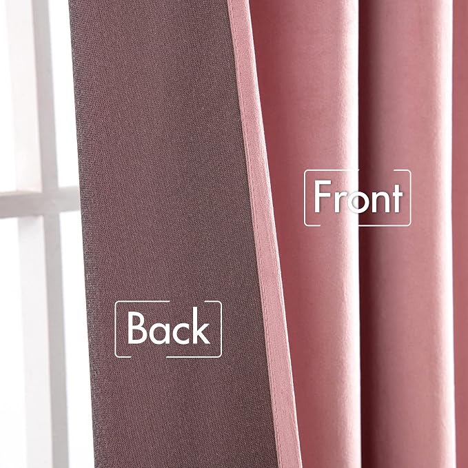 MIULEE Velvet Curtains 90 inches 2 Panels - Image 5