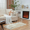 EasyJoy Ultra Soft Fluffy Shaggy Area Rug Faux Fur Rug Chair Cover Seat Pad by EasyJoy