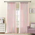 IVAPUPU Light Pink Pinch Pleated Curtains 96 Inches Long by IVAPUPU