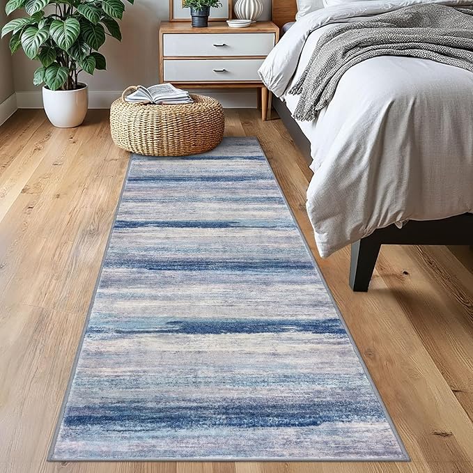 KOZYFLY Modern Abstract Washable Rug Runner 2x7 Hallway Runner Rug Non-Slip - Image 7