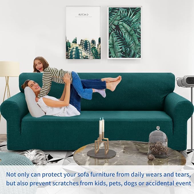 ZNSAYOTX 1 Piece Jacquard Couch Covers - Image 2