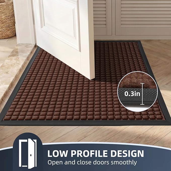 Front Door Mat Outside Entrance, Heavy Duty Waterproof Doormat | 61.5"x36" - Image 7