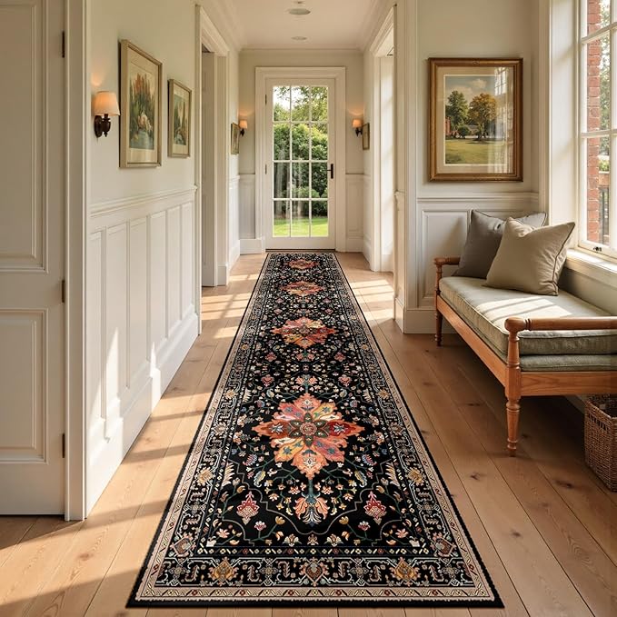 Area Rugs 2'6''x10' Runner Rug Non Slip Washable by RELEANY