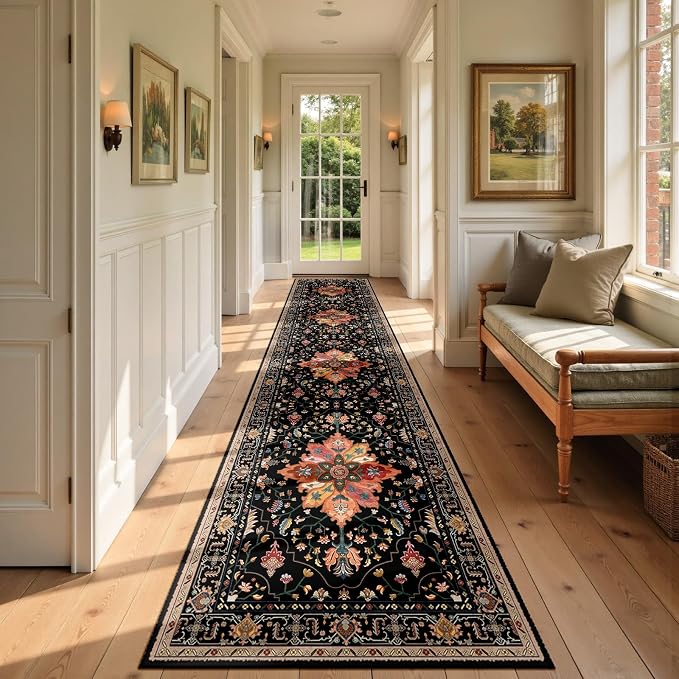 RELEANY Area Rugs 3'x12' Runner Rug Non Slip Washable by RELEANY