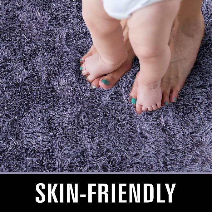 TWINNIS Super Soft Shaggy Rugs Fluffy Carpets 5x8 Feet, Indoor Modern Plush - Image 3