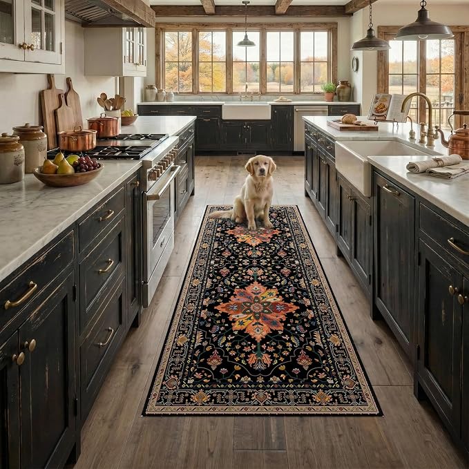 RELEANY Area Rugs 2'x6' Runner Rug Non Slip Washable - Image 3