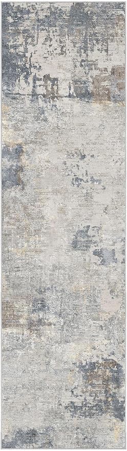 2X8 Washable Runner Rug for Hallway: Soft Neutral Modern Abstract Area Rug - Image 9