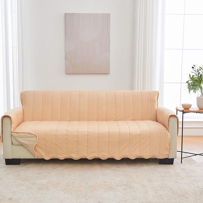 Great Bay Home Velvet Sofa Cover by GreatBayHome