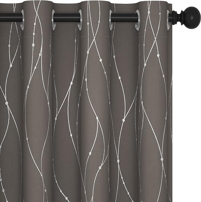Deconovo Blackout Curtains, Thermal Insulated Soundproof Grommet Drapes by Deconovo