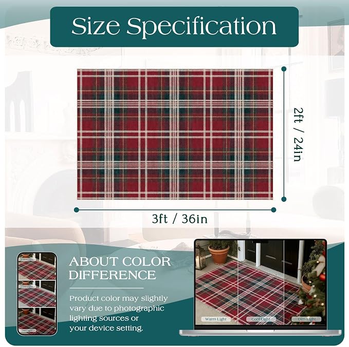 Christmas Front Door Mat Indoor Entrance - Image 2