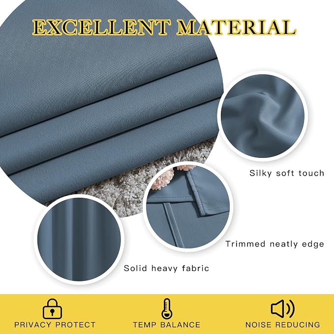 NICETOWN Patio Blackout Curtain Panels - Image 3