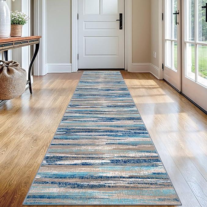 Lansny Modern Abstract Runner Rug 2x12 by lansny