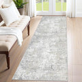 XLUEZ 2x8 Runner Rug for Hallway, Washable Modern Abstract Runner Rugs Neutral by XLUEZ