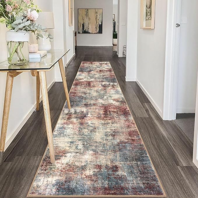 IOHOUZE Abstract Runner Rug 2x10 Ft Washable Runners - Image 8