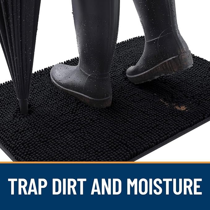 OLANLY Dog Door Mat for Muddy Paws 30x20, Absorbs Moisture and Dirt, Absorbent - Image 2