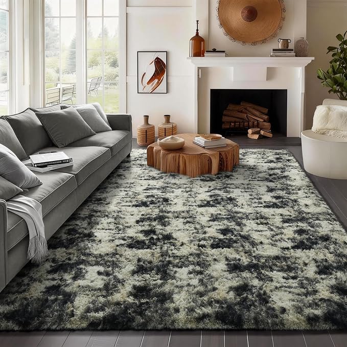 Ophanie Black Gold and Grey Area Rugs - Image 3