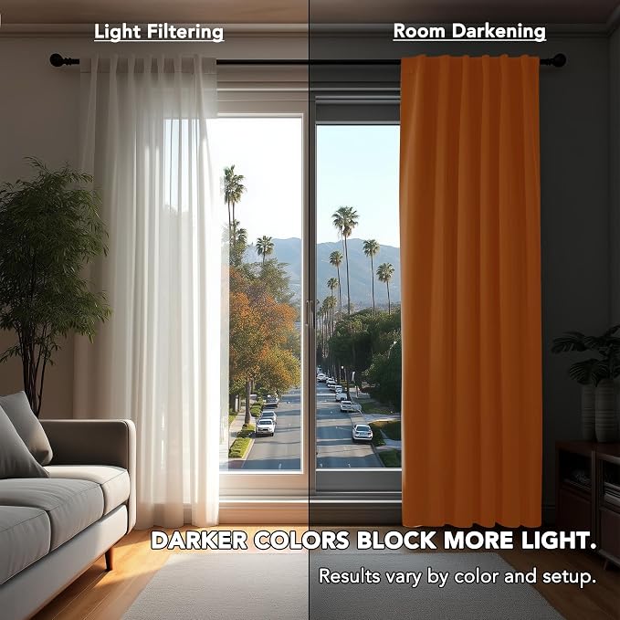 Deconovo Back Tab and Rod Pocket Blackout Curtains - Image 3