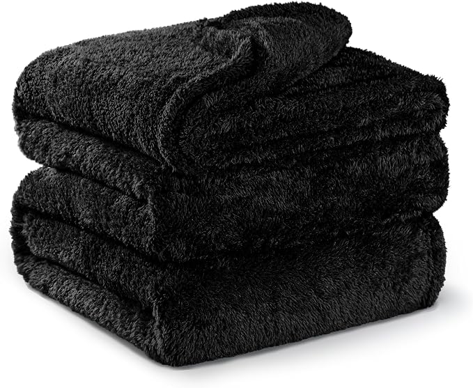 Exclusivo Mezcla Plush Fuzzy Fleece Bed Blanket King Size, Super Soft, Fluffy - Image 4