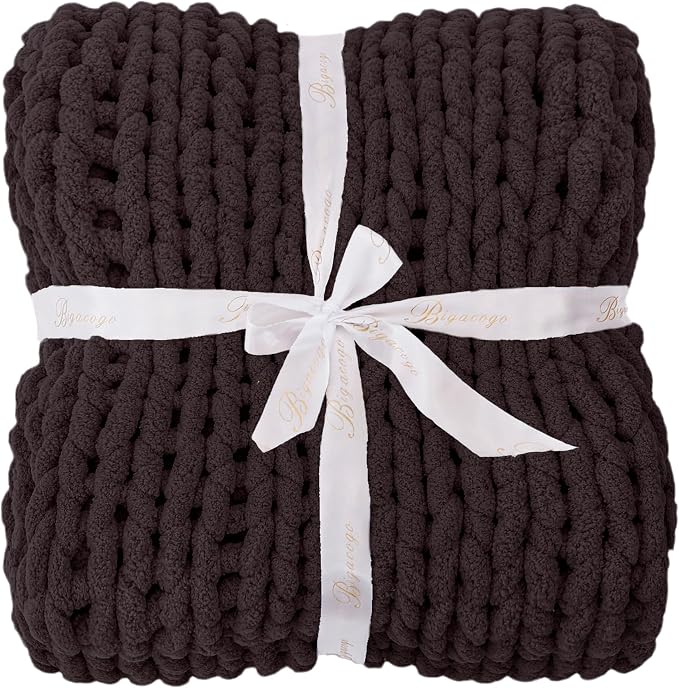 Bigacogo Chunky Knit Throw Blanket - Image 8