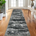 KOZYFLY 3x8 Ft Rug Modern Ombre Runner Rug by KOZYFLY