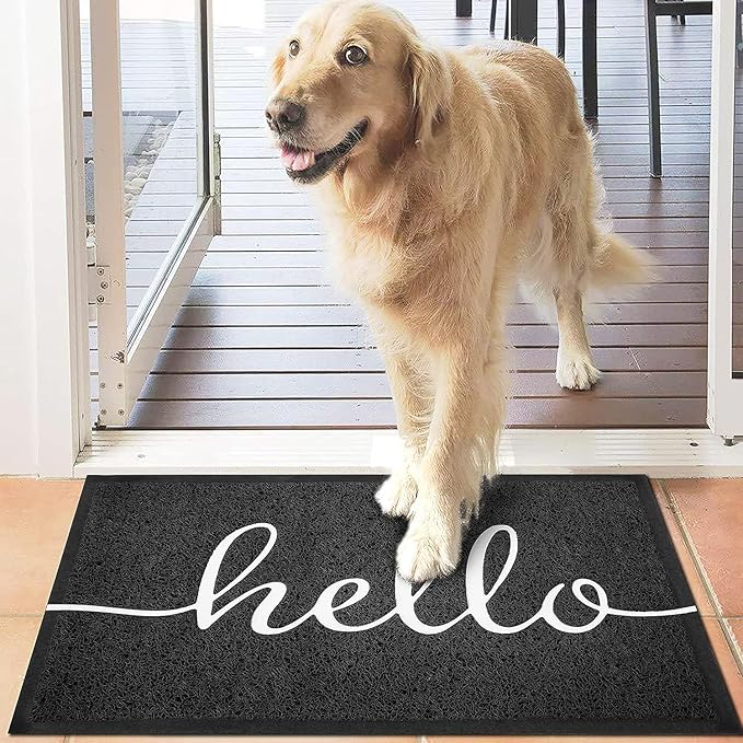 EARTHALL Door Mat Outside Inside Hello Doormat, Durable Floor Mat Non Slip Mat - Image 6