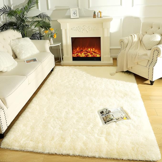 LOCHAS Ultra Soft Indoor Modern Area Rugs Fluffy Living Room Carpets - Image 5