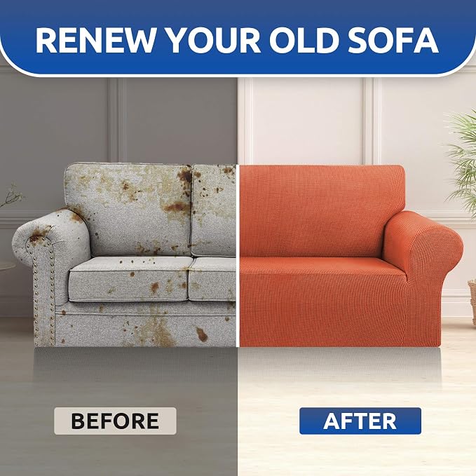 KEKUOU Stretch Oversized Sofa Slipcover 1 Piece Couch Sofa Cover Furniture - Image 8