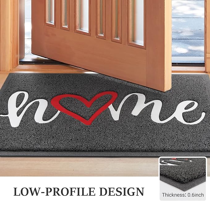 BeneathYourFeet Door Mat, Welcome Mat Low Profile Floor Mat Front Doormat - Image 4