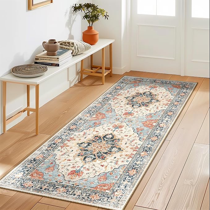 Area Rugs 2'x5' Runner Rug Non Slip Washable by RELEANY