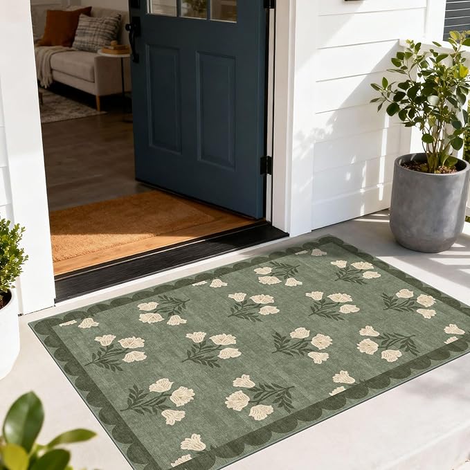 Floral Outdoor Rug by Othilic