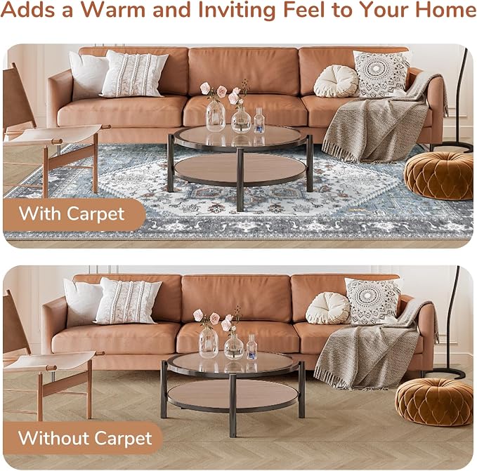 OPPODREAM Soft Area Rugs 4x6, Low-Pile Washable Rugs 4x6 - Image 8