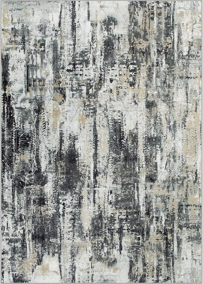 4x6 Area Rugs Washable Rug: Modern Abstract Living Room Rug Soft Anti-Skid Thin - Image 7