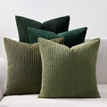 Topfinel Christmas Decorative Throw Pillow Covers Green Series, Winter Fluffy by Topfinel