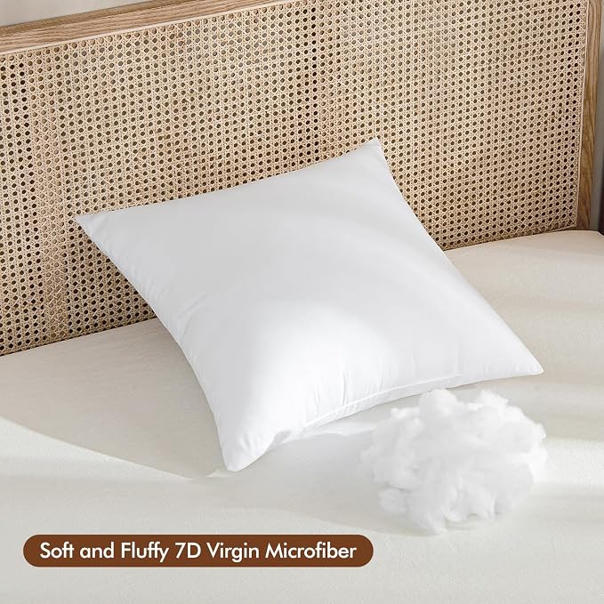 MIULEE 26x26 Euro Pillow Insert, Throw Pillow - Image 3