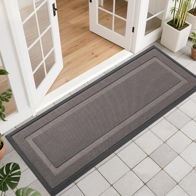 OLANLY Front Door Mat Indoor Outdoor Entrance, Waterproof All-Season, by OLANLY