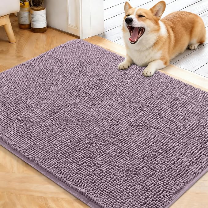 OLANLY Dog Door Mat for Muddy Paws 40x32, Absorbs Moisture and Dirt, Absorbent by OLANLY