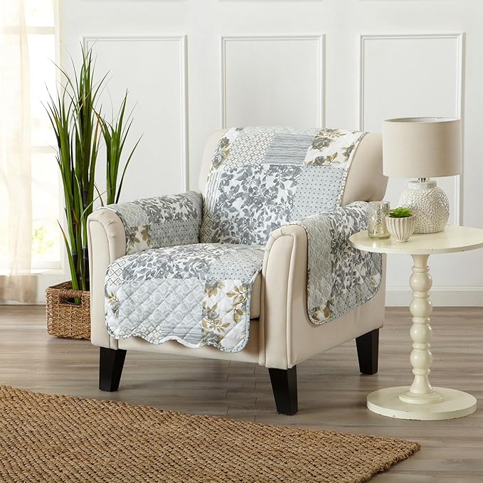 Great Bay Home Reversible Patchwork Chair Cover by GreatBayHome