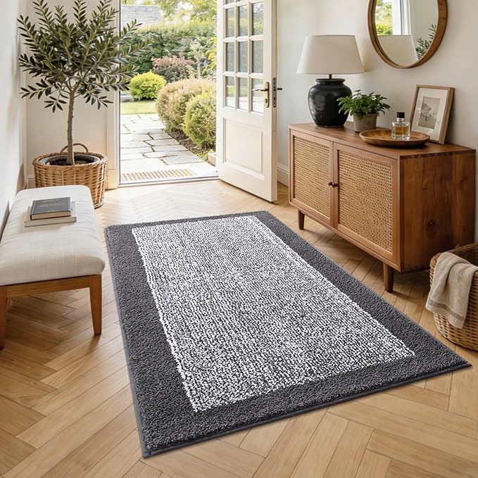 48x32 Large Bathroom Rugs Washable Non Slip, Soft Absorbent Quick Dry Mats - Image 3