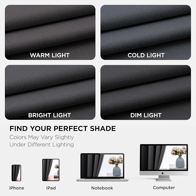 Joydeco Blackout Curtains 54 Inch Length 2 Panels Set, Thermal Insulated Long - Image 8