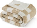 Bedsure GentleSoft Checkered Twin Blanket by BEDSURE