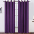 LEMOMO Purple Blackout Curtains 52 x 84 Inch Length/Set of 2 Curtain by Lemomo