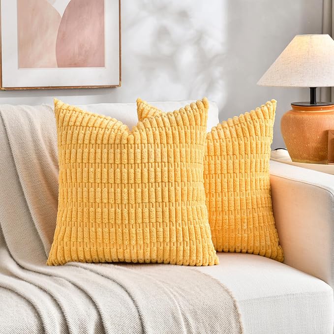 Fancy Homi Set of 4 Spring Boho Decorative Throw Pillow Covers 26x26 Inch - Image 5